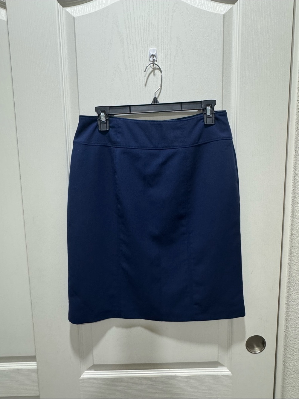 Worthington Women’s Navy Blue Pencil Skirt Size 10 Stretch Workwear